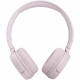 JBL Tune 510BT Wireless On-Ear Headphones, Rose frontal view