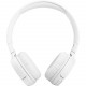 JBL Tune 510BT Wireless On-Ear Headphones, White frontal view