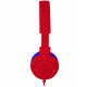 JBL JR300 Volume-Limited Kids On-Ear Headphones, Red side view_2