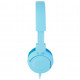 JBL JR300 Volume-Limited Kids On-Ear Headphones, Blue side view_2