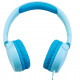JBL JR300 Volume-Limited Kids On-Ear Headphones, Blue frontal view