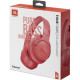 JBL Tune 700 BT Wireless Over-Ear Headphones, Coral Red packaged