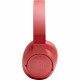 JBL Tune 700 BT Wireless Over-Ear Headphones, Coral Red side view