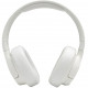 JBL Tune 700 BT Wireless Over-Ear Headphones, White frontal view