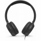 JBL Tune 500 On-Ear Headphones, Black frontal view