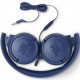 JBL Tune 500 On-Ear Headphones, Blue folded