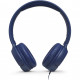 JBL Tune 500 On-Ear Headphones, Blue frontal view