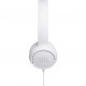 JBL Tune 500 On-Ear Headphones, White side view