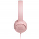 JBL Tune 500 On-Ear Headphones, Pink side view