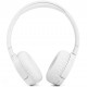 JBL Tune 660NC Wireless On-Ear Headphones, White frontal view