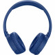 JBL Tune 600BT NC Wireless On-Ear Headphones, Blue frontal view