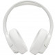 JBL Tune 750BT NC Wireless Over-Ear Headphones, White frontal view