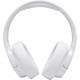 JBL Tune 760NC Wireless Over-Ear Headphones, White frontal view