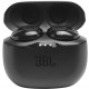 JBL Tune 125TWS Wireless In-Ear Headphones, Black frontal view