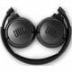 JBL Tune 500BT Wireless On-Ear Headphones, Black folded