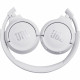 JBL Tune 500BT Wireless On-Ear Headphones, White folded_1