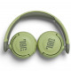Детские беспроводные наушники JBL JR310BT Wireless Over-Ear, Green в сложенном виде