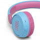 JBL JR310BT Kids Wireless On-Ear Headphones, Blue close-up