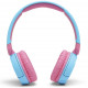 JBL JR310BT Kids Wireless On-Ear Headphones, Blue frontal view