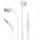 JBL T110 In-Ear Headphones, White