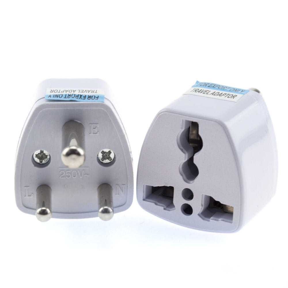 Переходник вилки EU/US/UK - IND (на тип D) 10A 3 pin V2 DS016