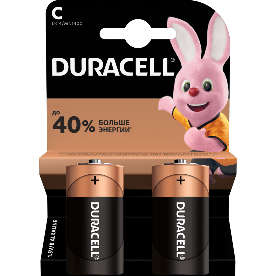 Батарейки Duracell С/ LR14/ MN1400 KPN 02*10 2 шт