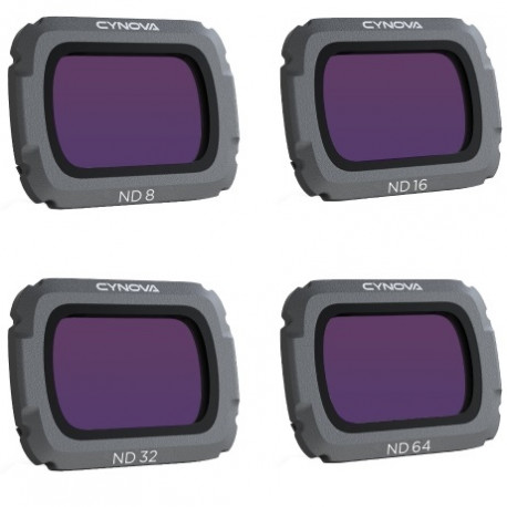 Нейтральные фильтры Cynova ND8, ND16, ND32, ND64 для DJI Mavic Air 2, главный вид