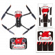 Sunnylife Cool PVC Stickers Skin for DJI Air 2S, Red Shark
