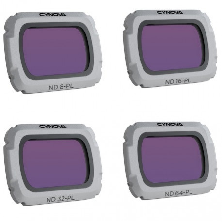 Нейтрально-поляризаційні фільтри Cynova ND8/PL, ND16/PL, ND32/PL, ND64/PL для DJI Mavic Air 2