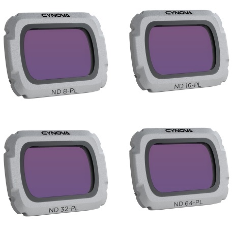 Cynova ND8/PL, ND16/PL, ND32/PL, ND64/PL filters for DJI Mavic Air 2