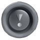 JBL Flip 6 Portable Bluetooth Speaker, Grey side view