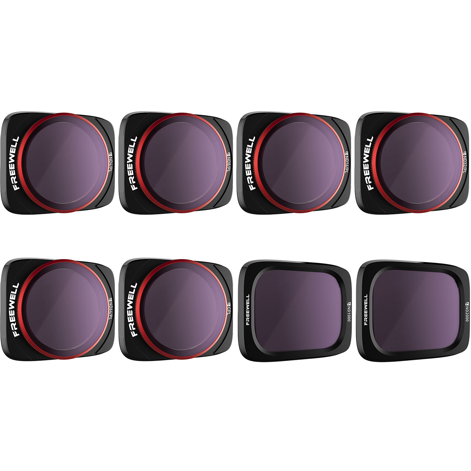 Светофильтры Freewell ND4/PL, ND8/PL, ND16/PL, ND32/PL, ND64/PL,CPL, ND1000/2000 All Day DJI Air 2S