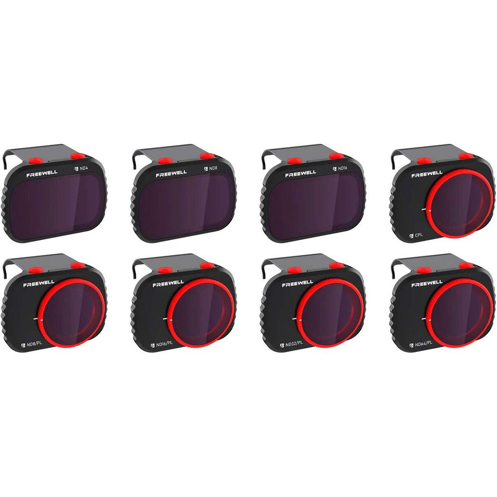 Светофильтры Freewell ND4,8,16, ND8/PL, ND16/PL, ND32/PL, ND64/PL, CPL All Day DJI Mavic Mini/Mini2