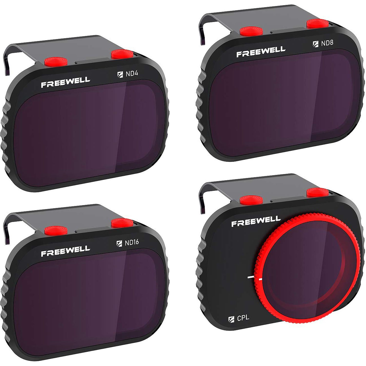 Светофильтры Freewell ND4, ND8, ND16, CPL Standard Day - 4Pack для DJI Mavic Mini/Mini2