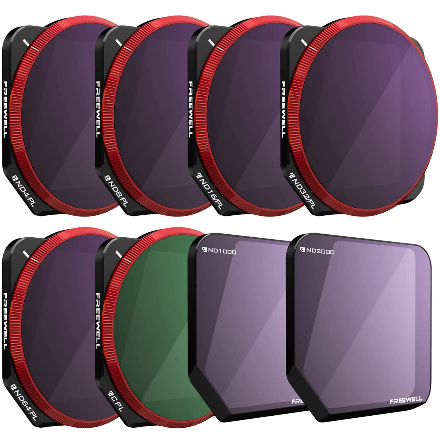 Светофильтры Freewell ND4/PL, ND8/PL, ND16/PL, ND32/PL, ND64/PL,CPL,ND1000/2000 All Day DJI Mavic 3