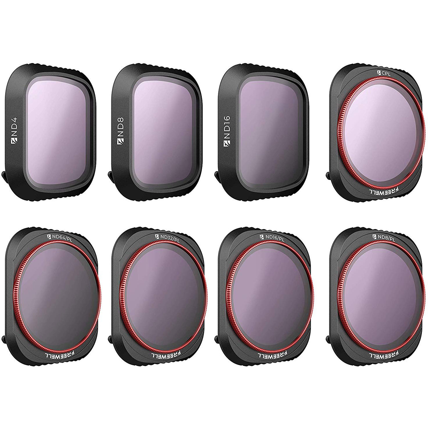 Светофильтры Freewell ND4, ND8, ND16, ND8/PL, ND16/PL, ND32/PL, ND64/PL, CPL All Day DJI Mavic 2 Pro