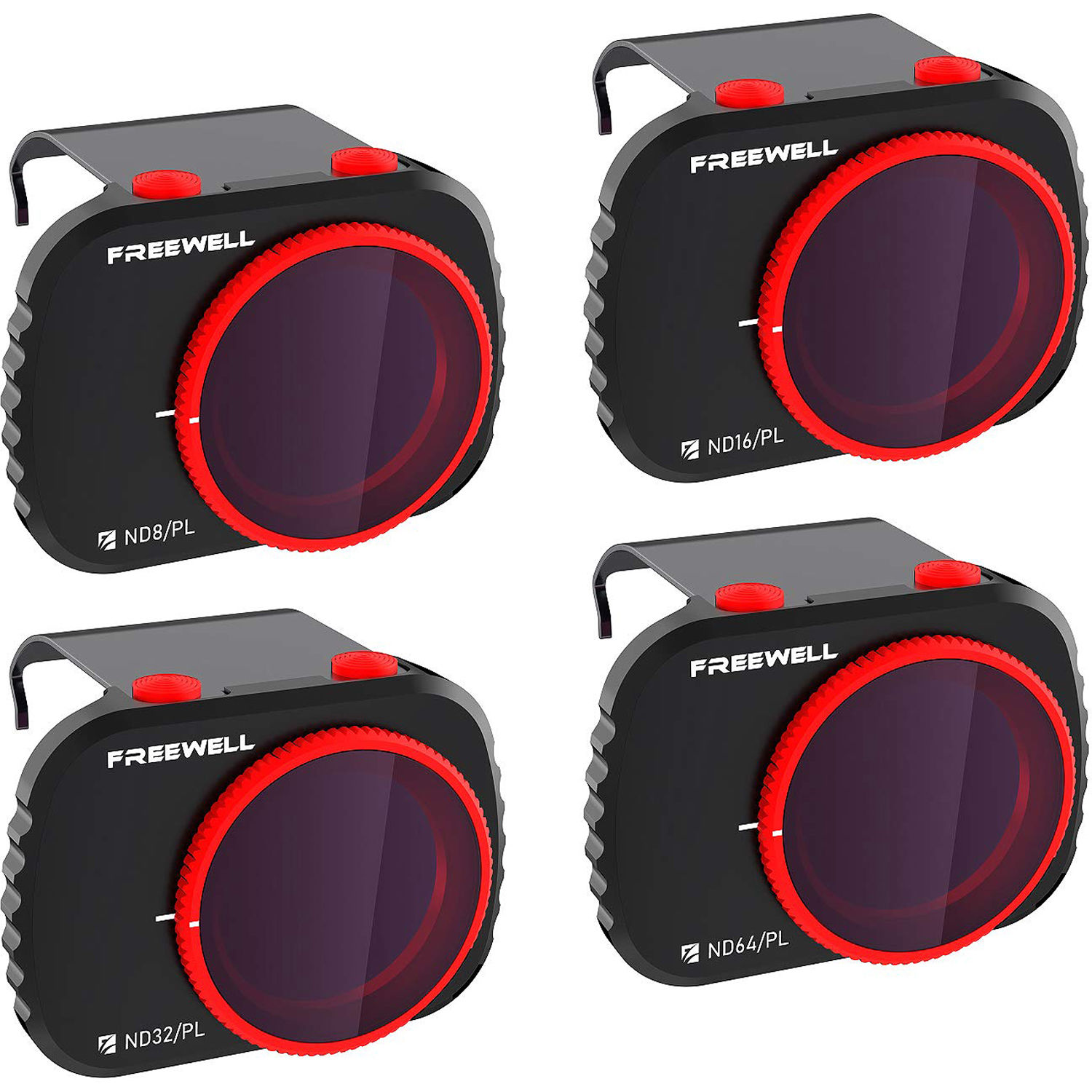 Freewell ND8/PL, ND16/PL, ND32/PL, ND64/PL Bright Day Filter Set for DJI Mavic Mini/Mini2