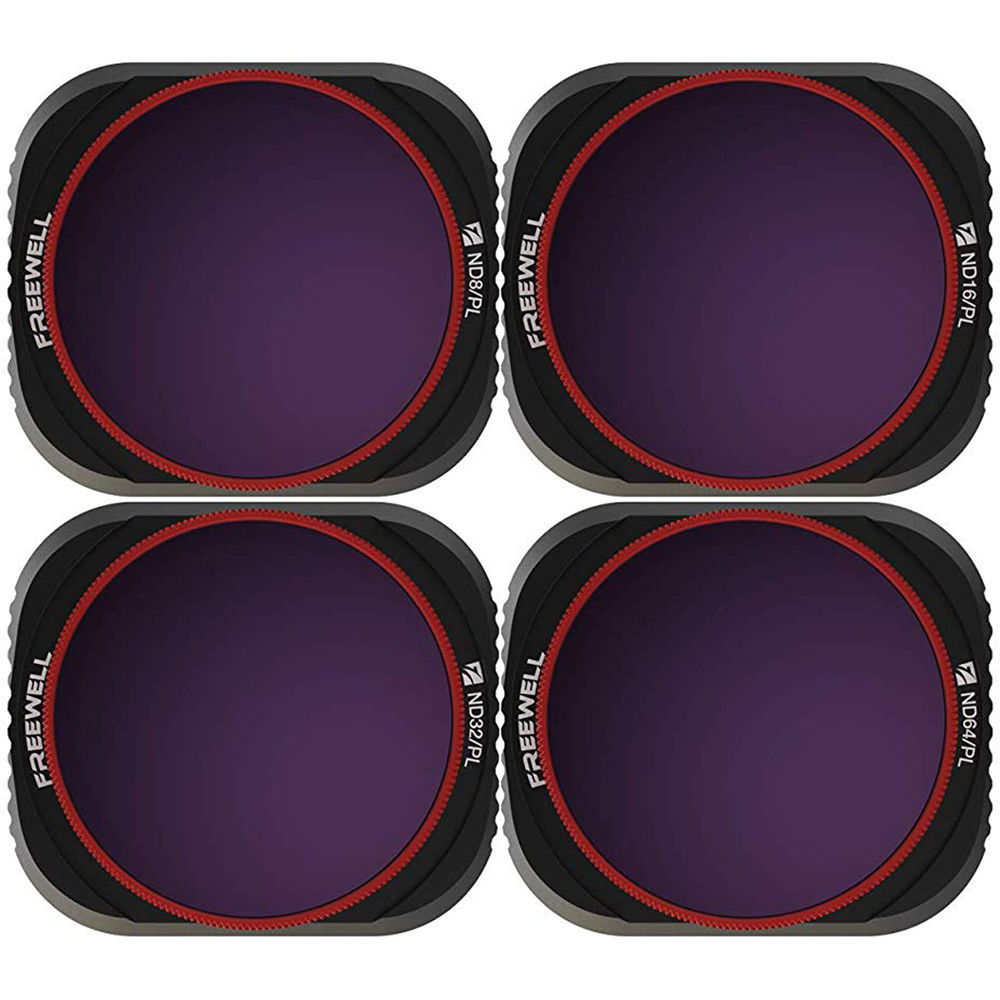 Freewell ND8/PL, ND16/PL, ND32/PL, ND64/PL Bright Day Filter Set for DJI Mavic 2 Pro