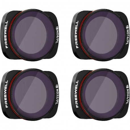 Freewell ND8/PL, ND16/PL, ND32/PL, ND64/PL Bright Day Filter Set for DJI OSMO Pocket 1/2