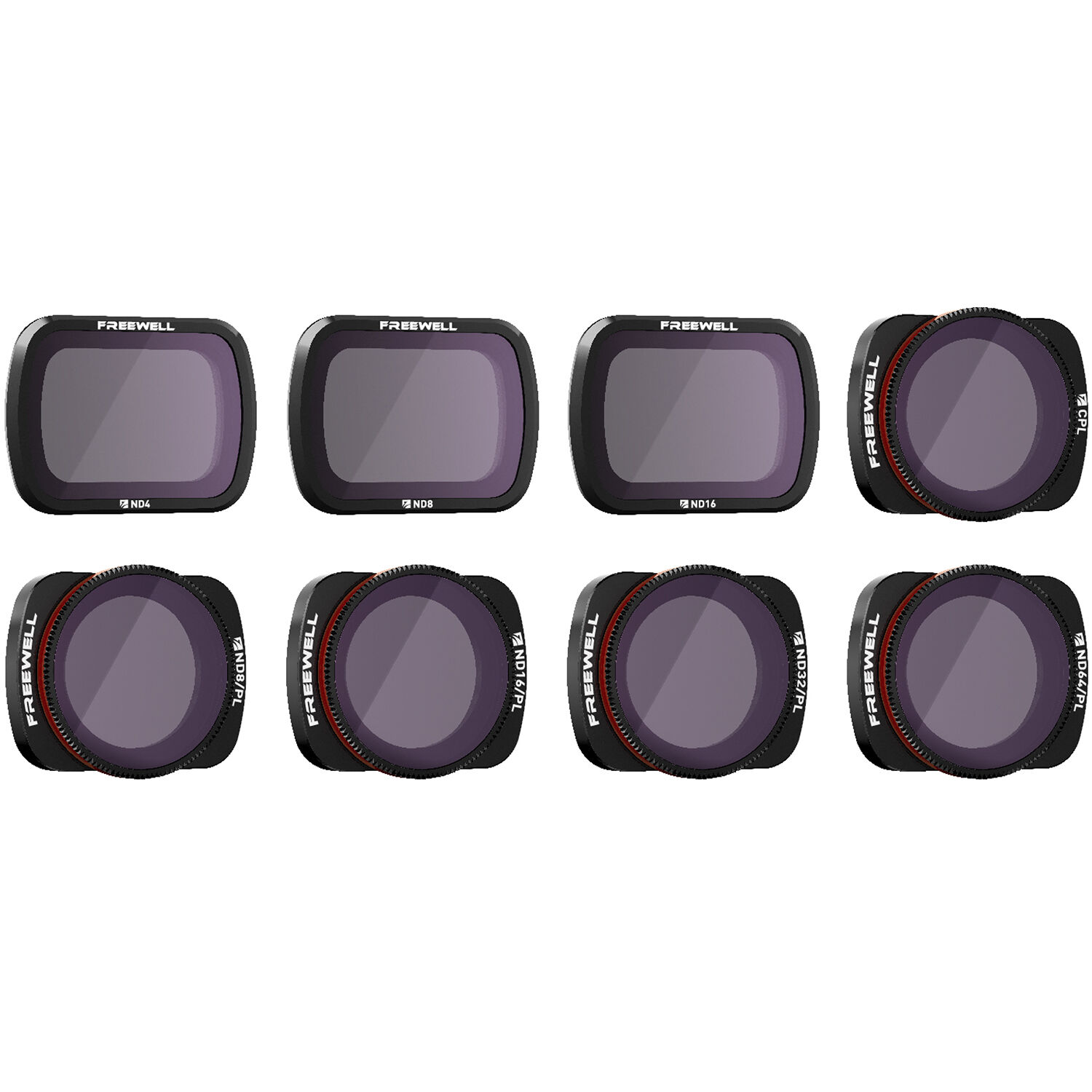 Світлофільтри Freewell ND4,ND8,ND16,ND8/PL,ND16/PL, ND32/PL, ND64/PL,CPL All Day DJI OSMO Pocket 1/2