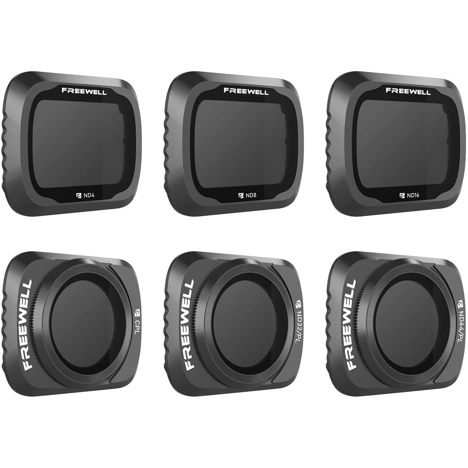 Светофильтры Freewell ND4, ND8, ND16, ND32/PL, ND64/PL, CPL Budget Kit - 6Pack для DJI Mavic Air 2
