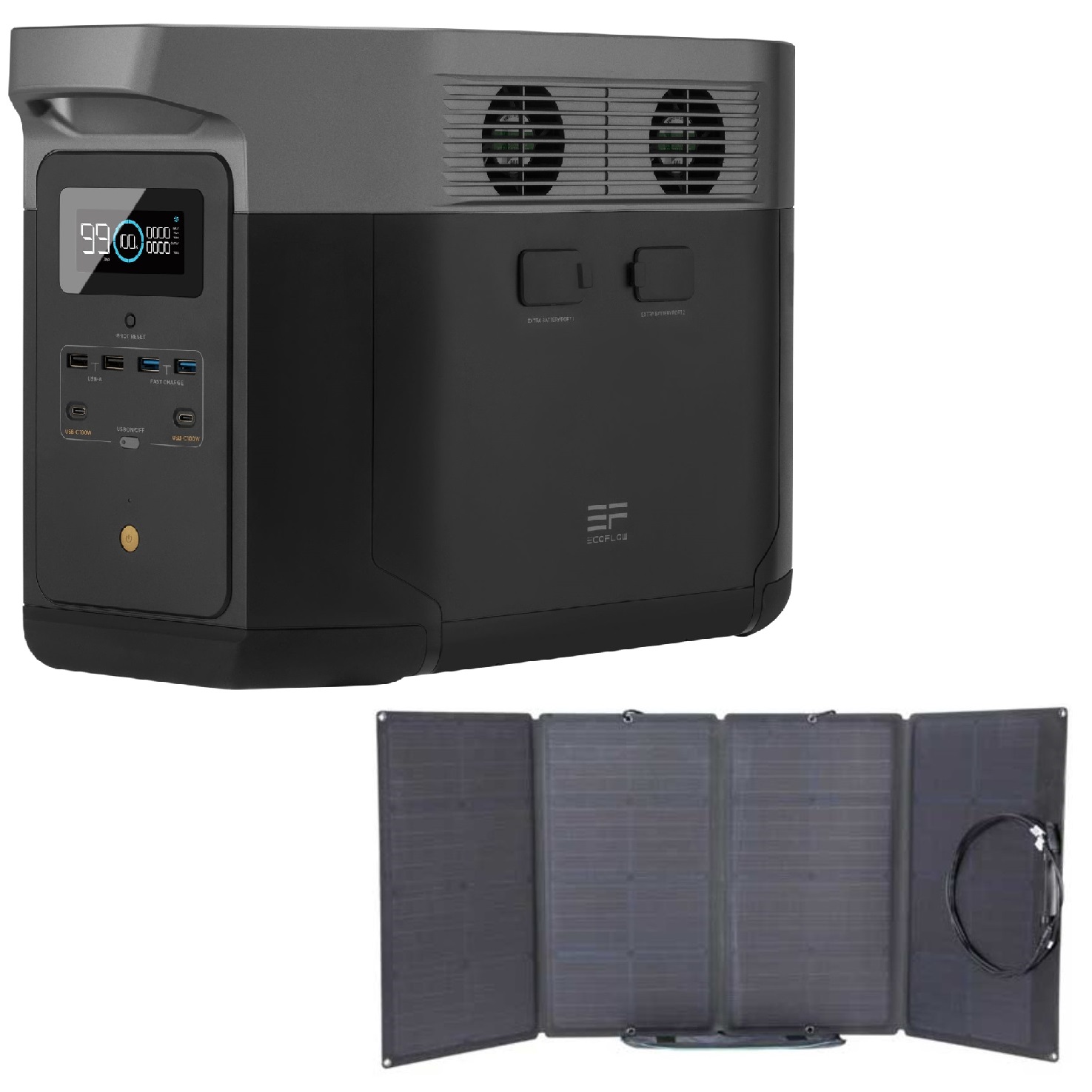 EcoFlow DELTA Max 2000 Bundle (one 400W Solar Panel), main view