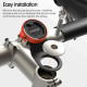 Handlebar phone holder for bicycle, scooter, motorcycle (installation)