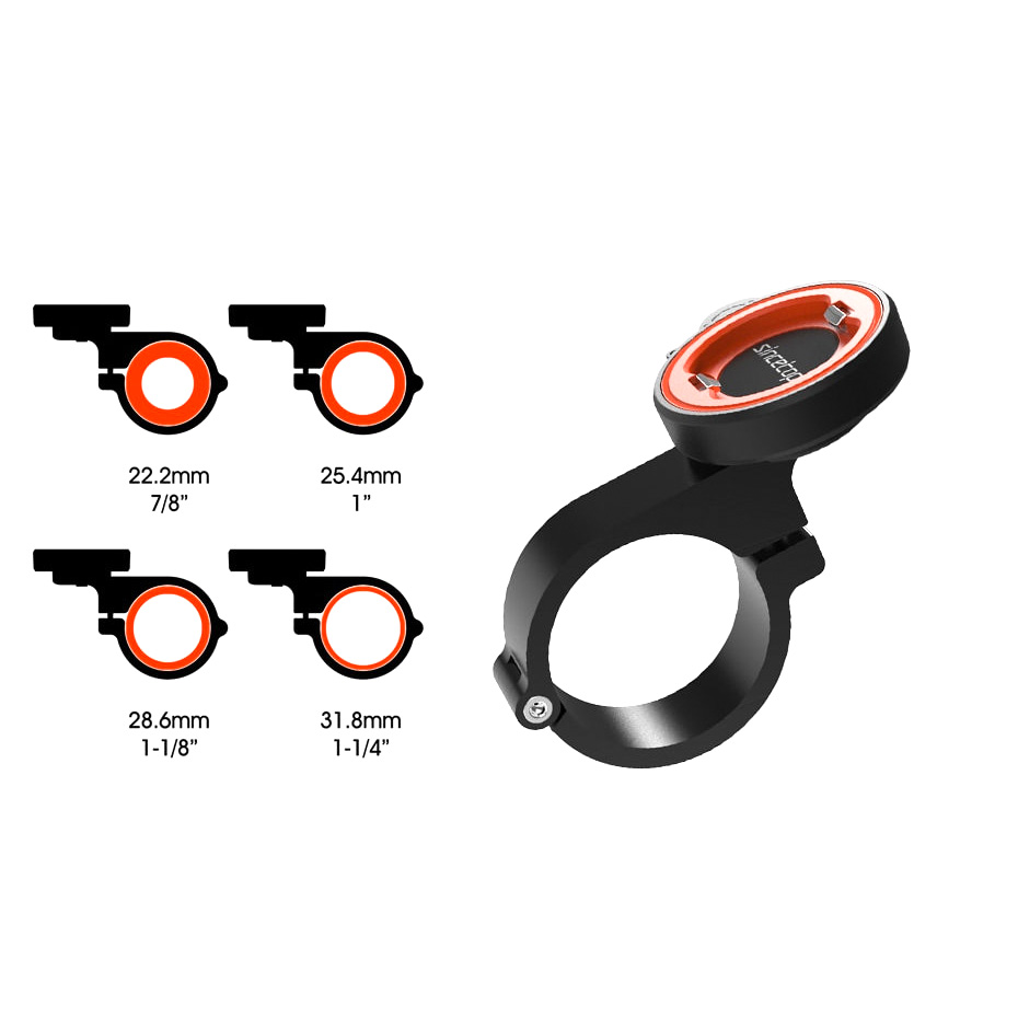 Bicycle handlebar removal phone holder (diameter)