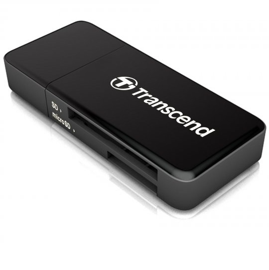 Кардрідер Transcend RDF5 Black USB 3.1 UHS-I для SD та microSD
