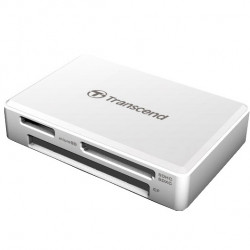 Кардридер Transcend RDF8 White USB 3.1 UHS-I  для SD, microSD и CompactFlash