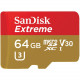 Карта пам'яті SanDisk Extreme MicroSDXC UHS-I 64GB для екшн-камер U3 без адаптера