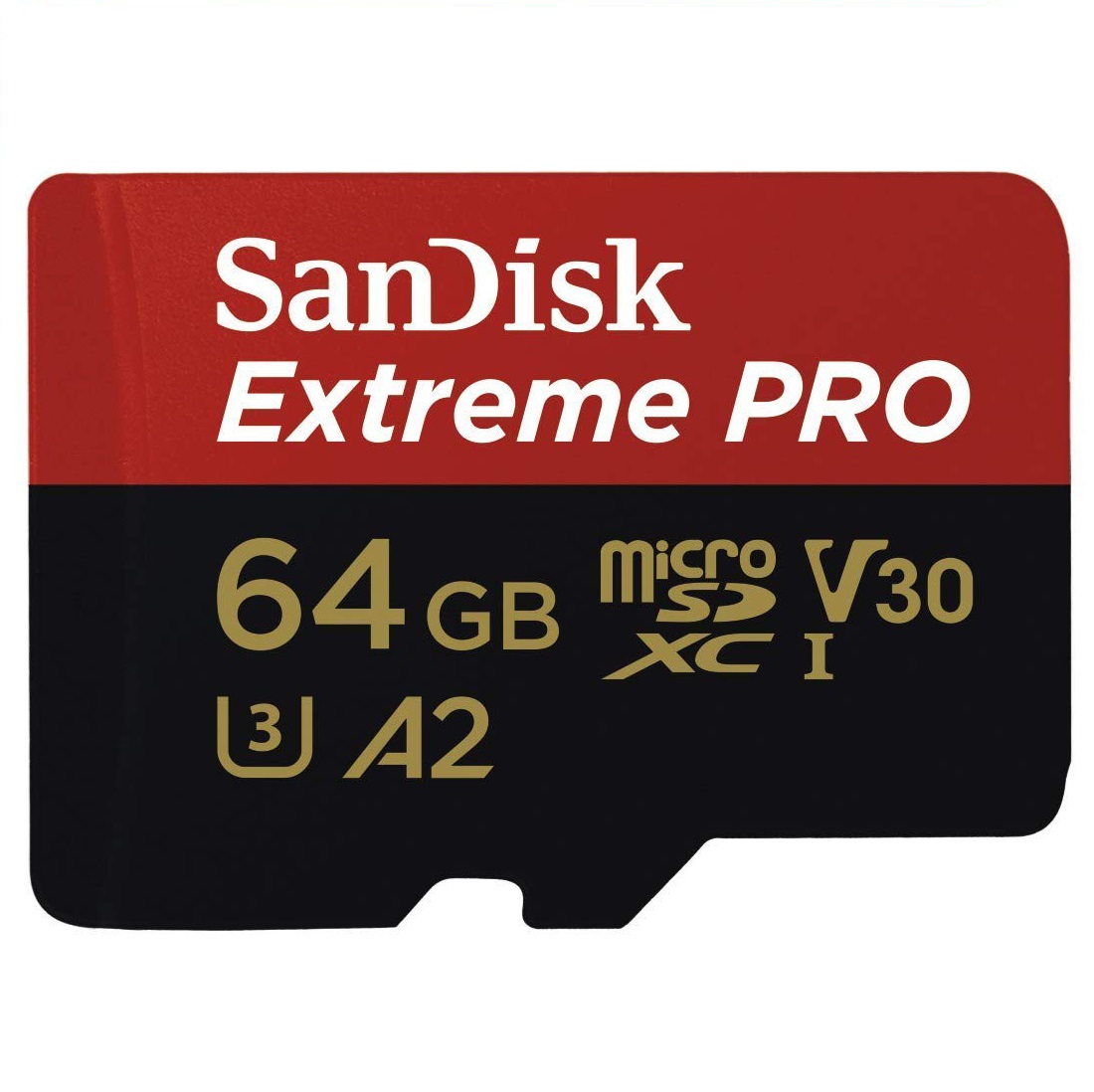 Карта памяти SanDisk Extreme Pro A2 microSDXC 64GB UHS-I V30 U3 R200/W90MB/s