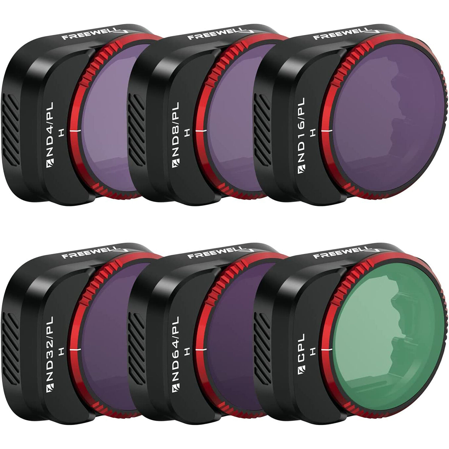 Світлофільтри Freewell ND4/PL, ND8/PL, ND16/PL, ND32/PL, ND64/PL, CPL Bright Day для DJI Mini 3 Pro