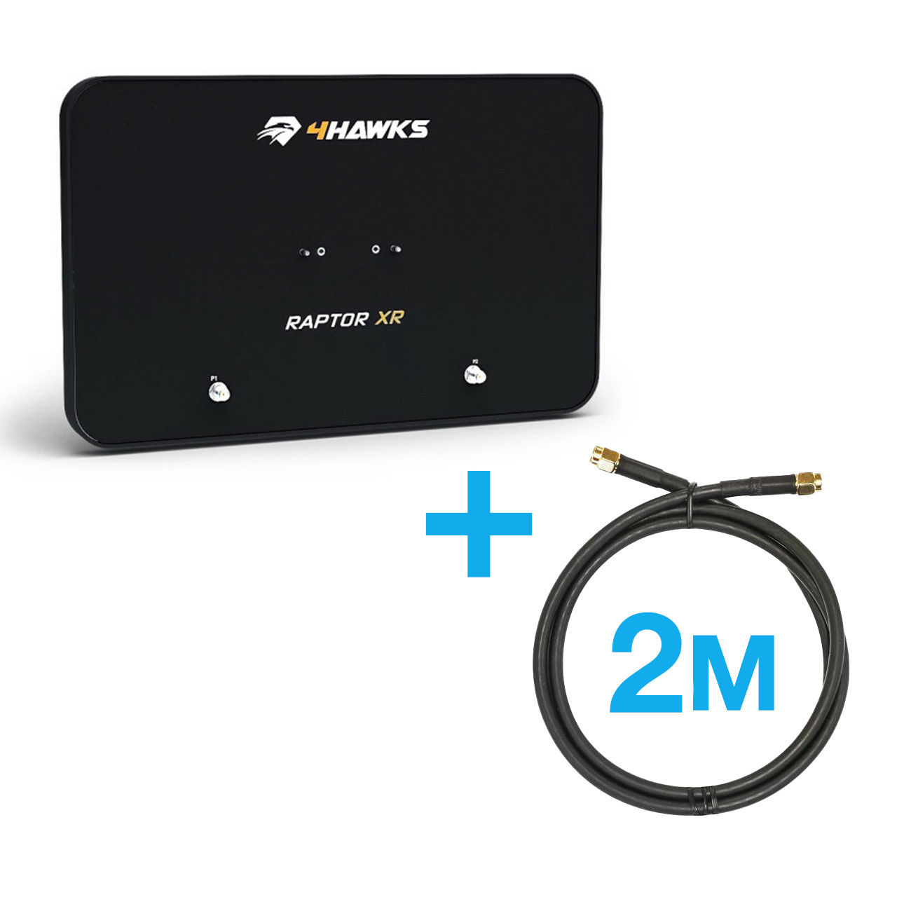 4Hawks Raptor XR (2.4 & 5.8 GHz) Signal Amplifier for DJI Mavic 3 with 2m cables
